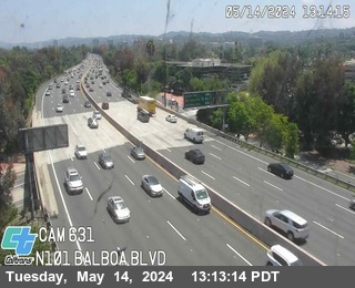 Timelapse image near US-101 : (631) Balboa Blvd, Encino 0 minutes ago