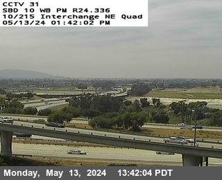 Timelapse image near I-10 : (31) I-10/I-215 IC NE Quad, San Bernardino 0 minutes ago