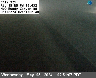 Timelapse image near I-15 : (321) North of Bundy Canyon Road, Wildomar 0 minutes ago
