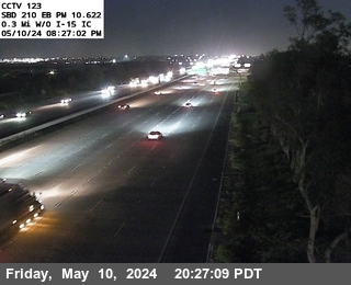 Timelapse image near I-210 : (123) 0.3 Miles West of I-15, Rancho Cucamonga 0 minutes ago