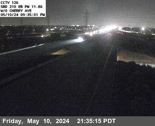 Timelapse image near I-210 : (126) Cherry Avenue, Rancho Cucamonga 0 minutes ago