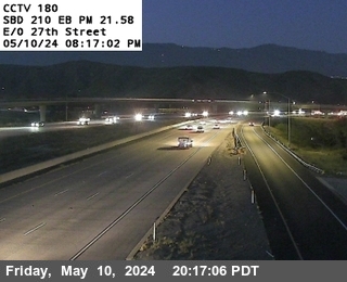 Timelapse image near I-210 : (180) East of 27th, San Bernardino 0 minutes ago