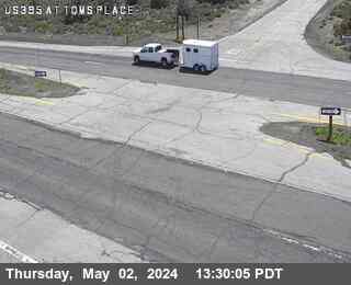 Timelapse image near US-395 : Tom's Place, Mammoth Lakes 0 minutes ago